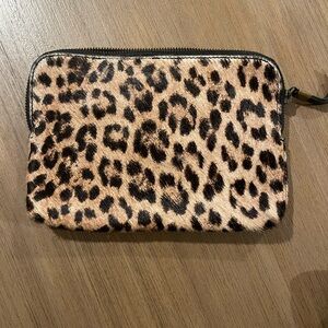 Madewell Printed haircalf medium pouch
